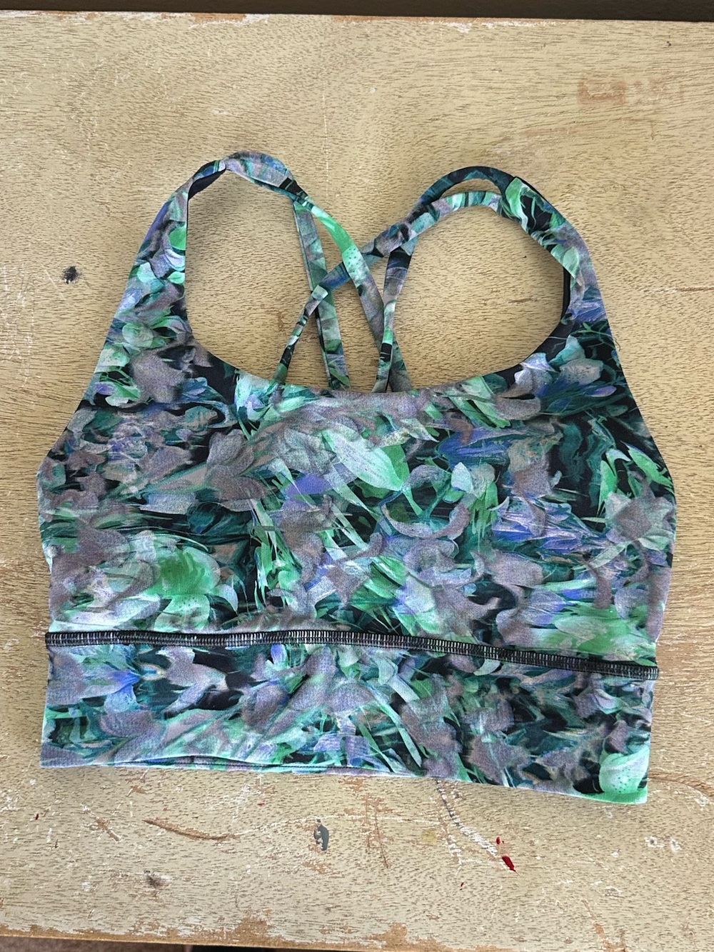 Lululemon Energy Long Line Bra in Rapid Flourish Multi